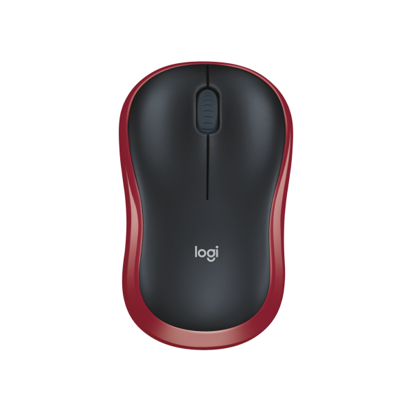 Logitech Mouse M185 Red Wireless